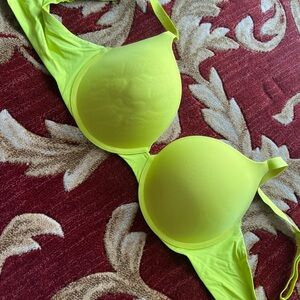 PINK Victoria's Secret Neon Yellow Bra